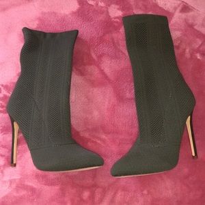 Heeled booties.